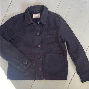 Everlane Dark Navy Blue Cotton Chore Coat